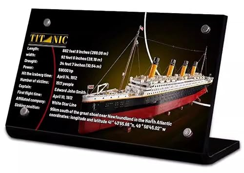 Caikbms Vitrina Compatible con Lego Titanic (10294)
