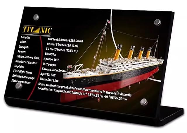 Caikbms Vitrina Compatible con Lego Titanic (10294)