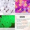 Korlon 1500 Pcs UV Beads, Glow in The Dark Beads for Bracelets, Crafts, 8mm Friendship Bracelet Kit Hair Kandi Color Changing Pony Bead with Crystal Elastic String & 2 Elastic Cords #2