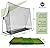 Morvat Golf Net Set, Golf Practice Mat and Golf Accessories, Golf Target Net for Backyard Driving | Golf Balls, Adjustable Tees, Wooden Tees and Carry Bag | for Indoor and Outdoor Use