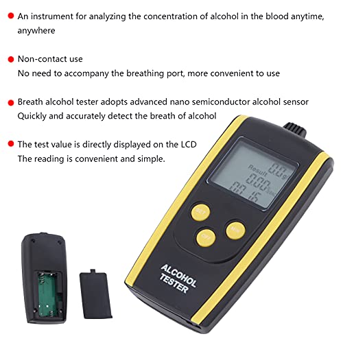 Loboo Idea LOBOO IDEA5H0FAN4VX3 Breathalyzers For Alcohol,Breathalyzer Portable Rechargeable Air Blowing Alcohol Tester Non High Accuracy Safety Car Driving Suit thumb #1