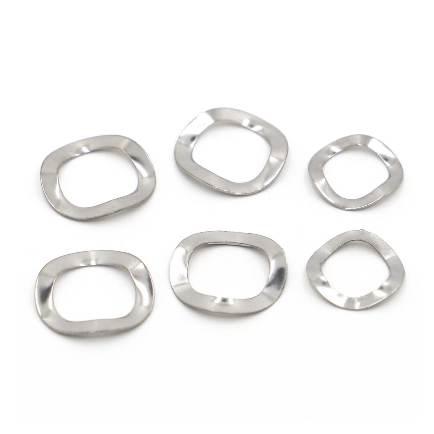 Lot de 10 à 20 rondelles élastiques à Trois ondulations en Acier Inoxydable 304, M3-M31, for Arbres de roulement(10pcs M16x21x0.3)