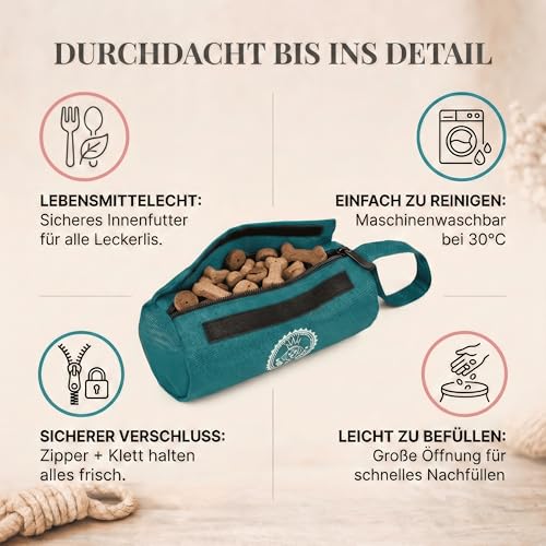 HUND IST KÖNIG Futterdummy Hunde - Futterbeutel Hundetraining