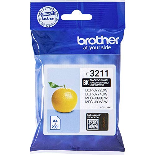 Brother LC3211BK cartucho de tinta 1 pieza(s) Original Negro