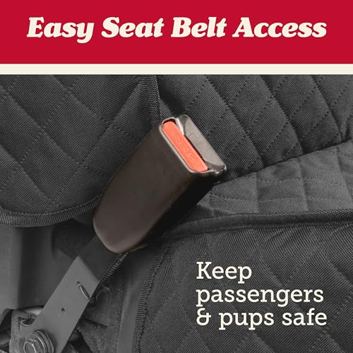 Image of Lusso Gear Dog Car Seat Cover for Front Seat (2 Pack) - 100% Waterproof, Nonslip - Full Protection for Passenger Chair, Captain Chairs - Rear Seat Protector for Dogs - Fits Cars, Trucks, SUVs