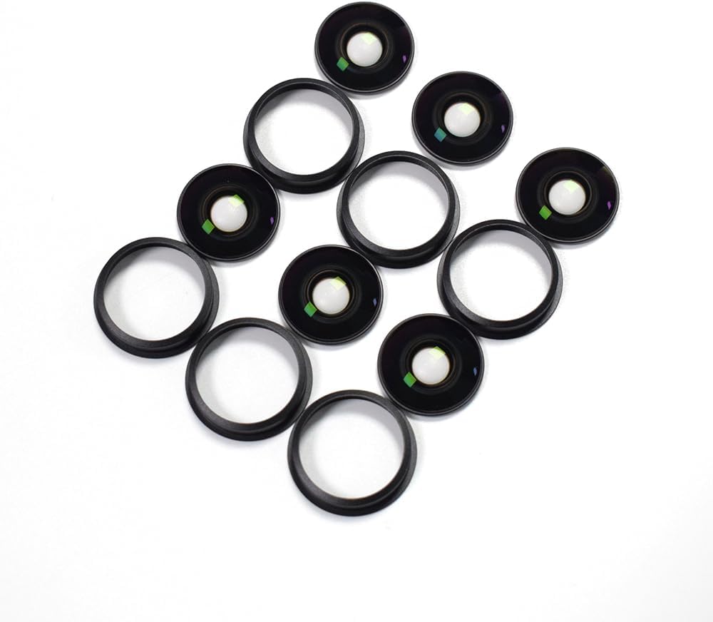 [1 Pcs] Camera Lens Glass Replacement for Insta360 X3, 360° Lens Repair Part with Mounting Ring, Compatible with Insta 360 X3 Action Camera Accessories