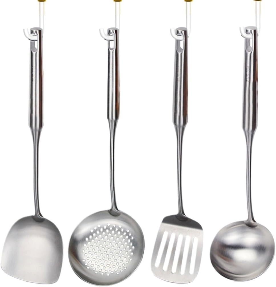 DUYHBAWRS-779 Kitchen Utensils Set, For Non-stick Pan Kitchen Tool Ladle And Wok Spatulas