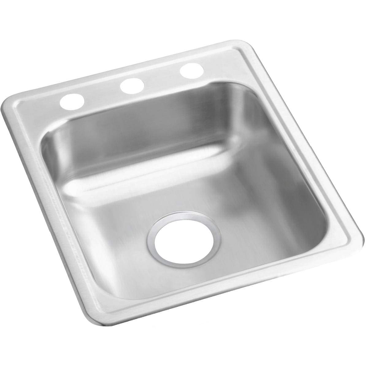 Elkay D117211 Dayton Single Bowl Drop-in Stainless Steel Bar Sink 17 x 21