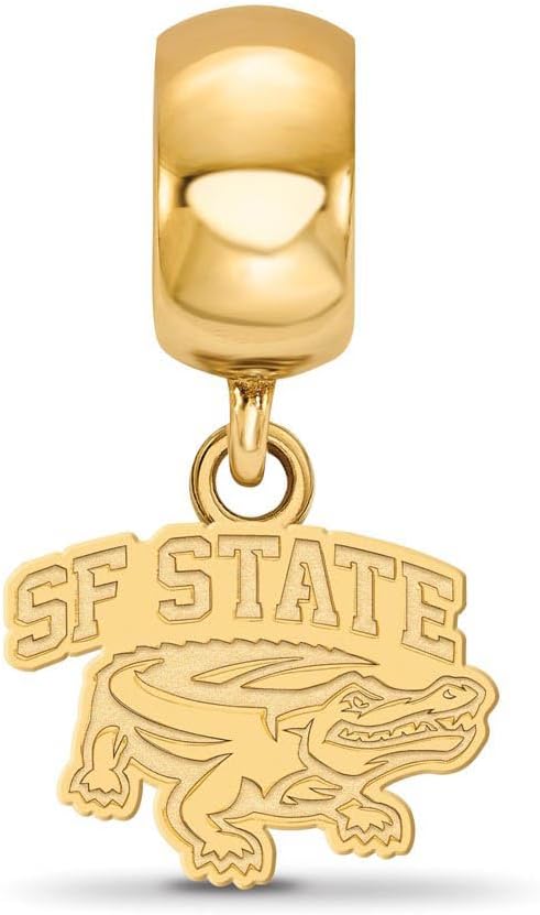 LogoArt Sterling Silver Gp San Francisco State University Bead Charm Extra Small Da