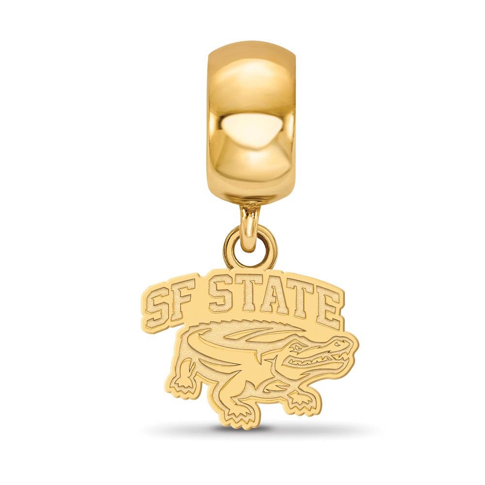 LogoArt Sterling Silver Gp San Francisco State University Bead Charm Extra Small Da