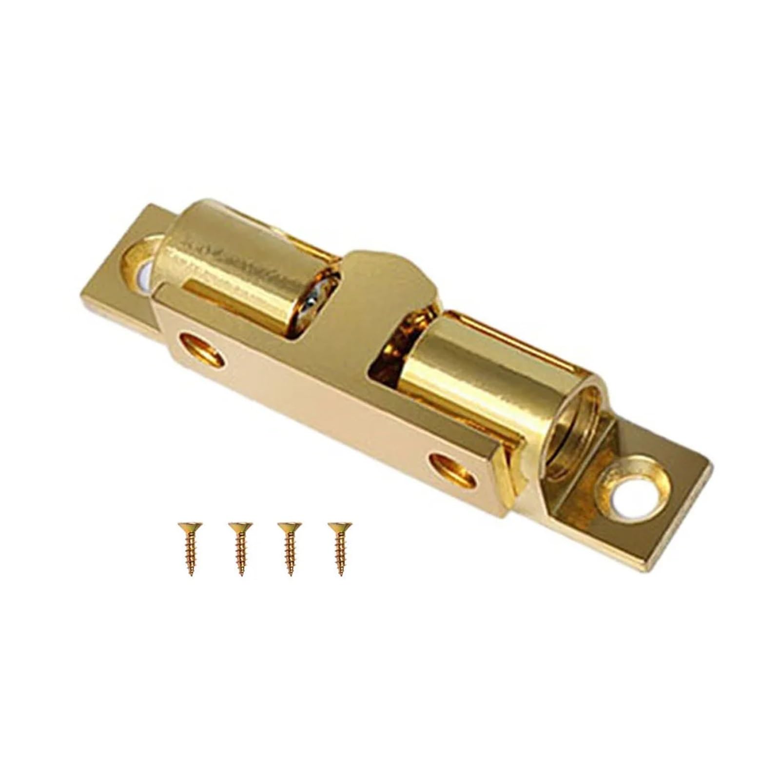 Huwoyg Gold 60Mm 8Pcs Zinc Alloy Cabinet Door Suction Bead Double Spring Steel Ball Catch Latch Adjustable Closet Tension For Furniture For Cabinet Closet