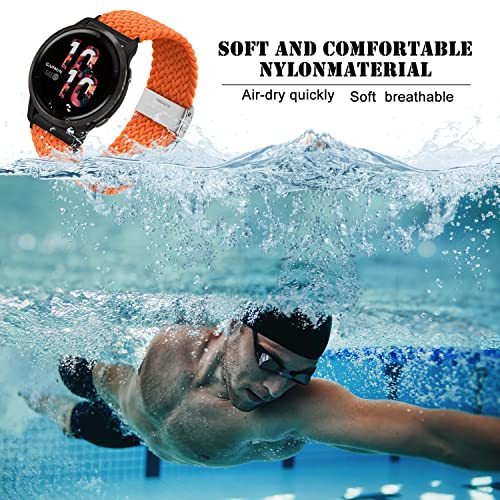 Niboow 22mm Strap for Garmin Venu 3/Venu 2/Vivoactive 4/Forerunner 265/Forerunner 255/Forerunner 255 Music - Image 3
