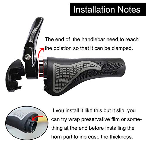 Wolfride Bike Handlebar Grips Bicycle Handle Grips Ergonomic for Mountain Bike - Thumbnail 2