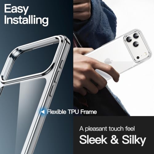 Image of JETech Case for iPhone 17 Pro, Anti-Yellowing, Clear