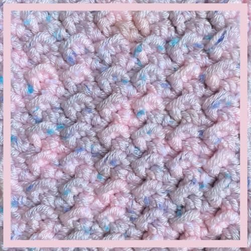 Image of Tweed Twinkles Soft Baby Yarn for Crocheting, 4-Pack (696Yds / 400G), Free Patterns - Acrylic Baby Blanket Knitting Yarn with Flecks - Size 3 DK Light Worsted Weight - Soft Pink