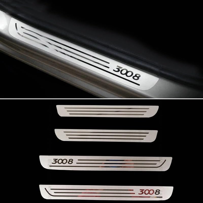 Seuil de porte pour 3008 accessoire de protection anti rayure de voiture