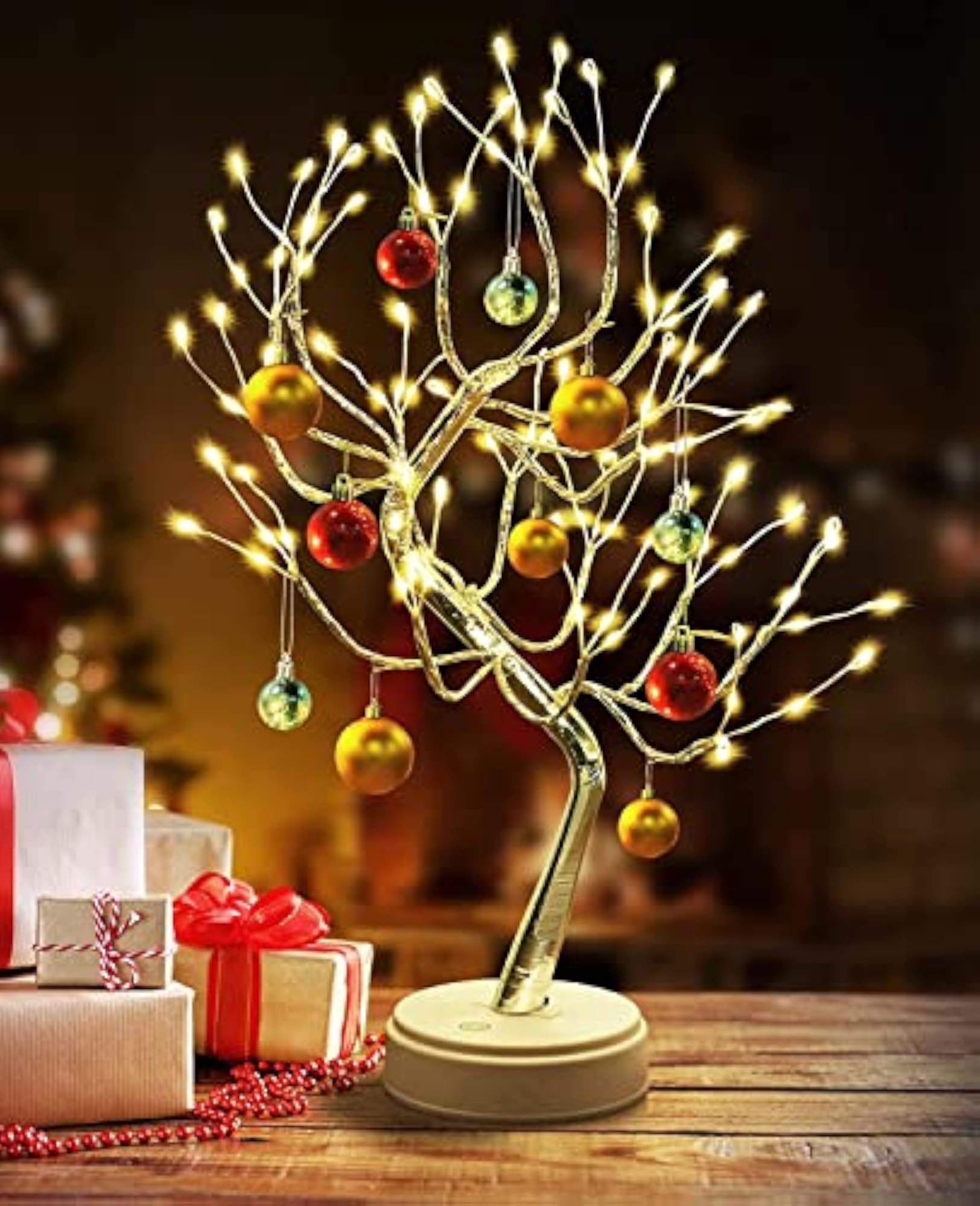 LED Tree Lamp Fairy Light, 8 Modes & Timer