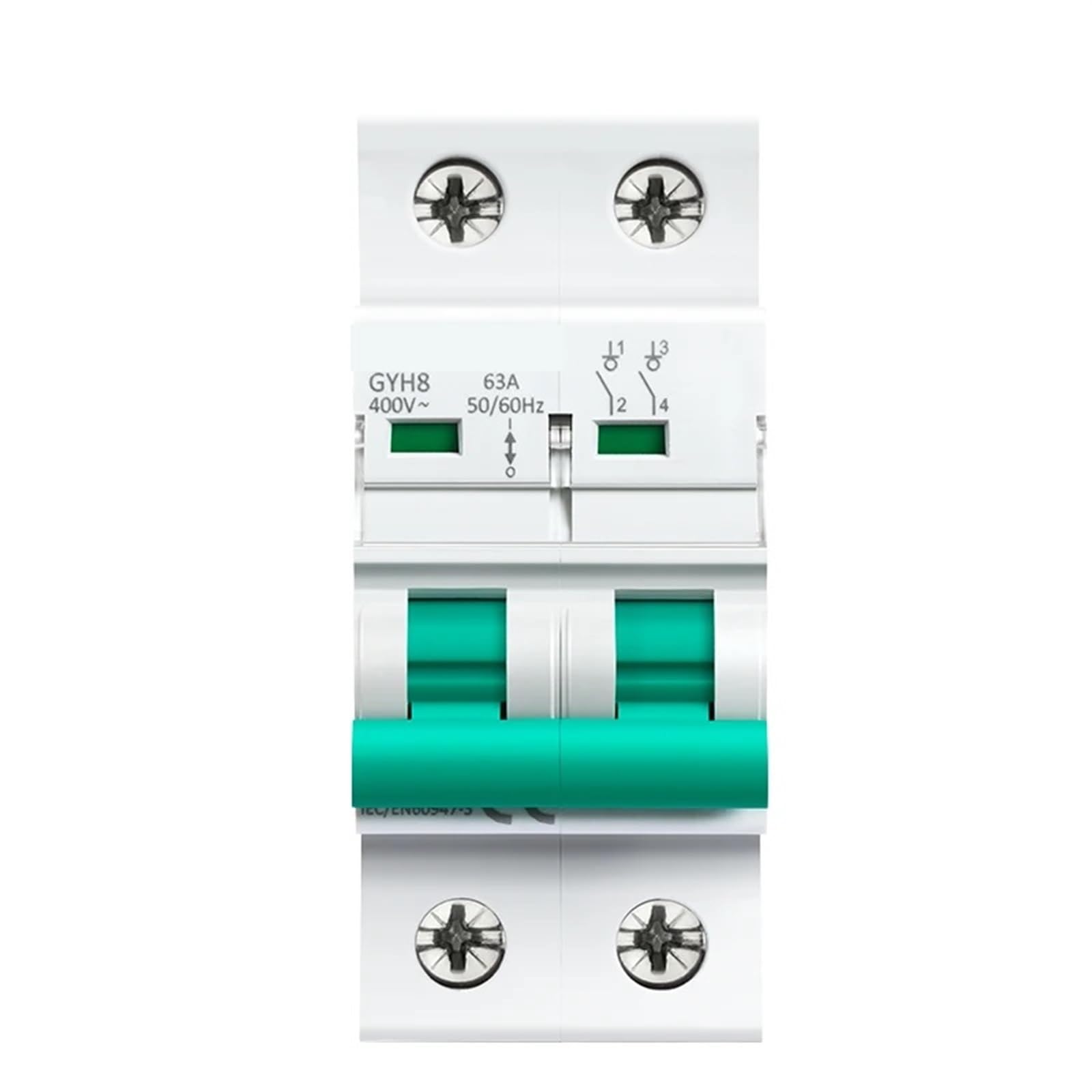 Interrupteur Sectionneur Isolateur Din Rail 2 Pôles Disjoncteur 125A 400VAC GYH8 Principal