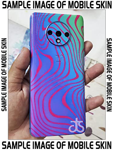 Image of AtOdds - Compatible for iPhone 15 - Mobile Back Skin Sticker - Lamination - Back Screen Guard Protector Film Wrap (Coverage - Back+Camera+Sides) (Design - Hydro Dip)