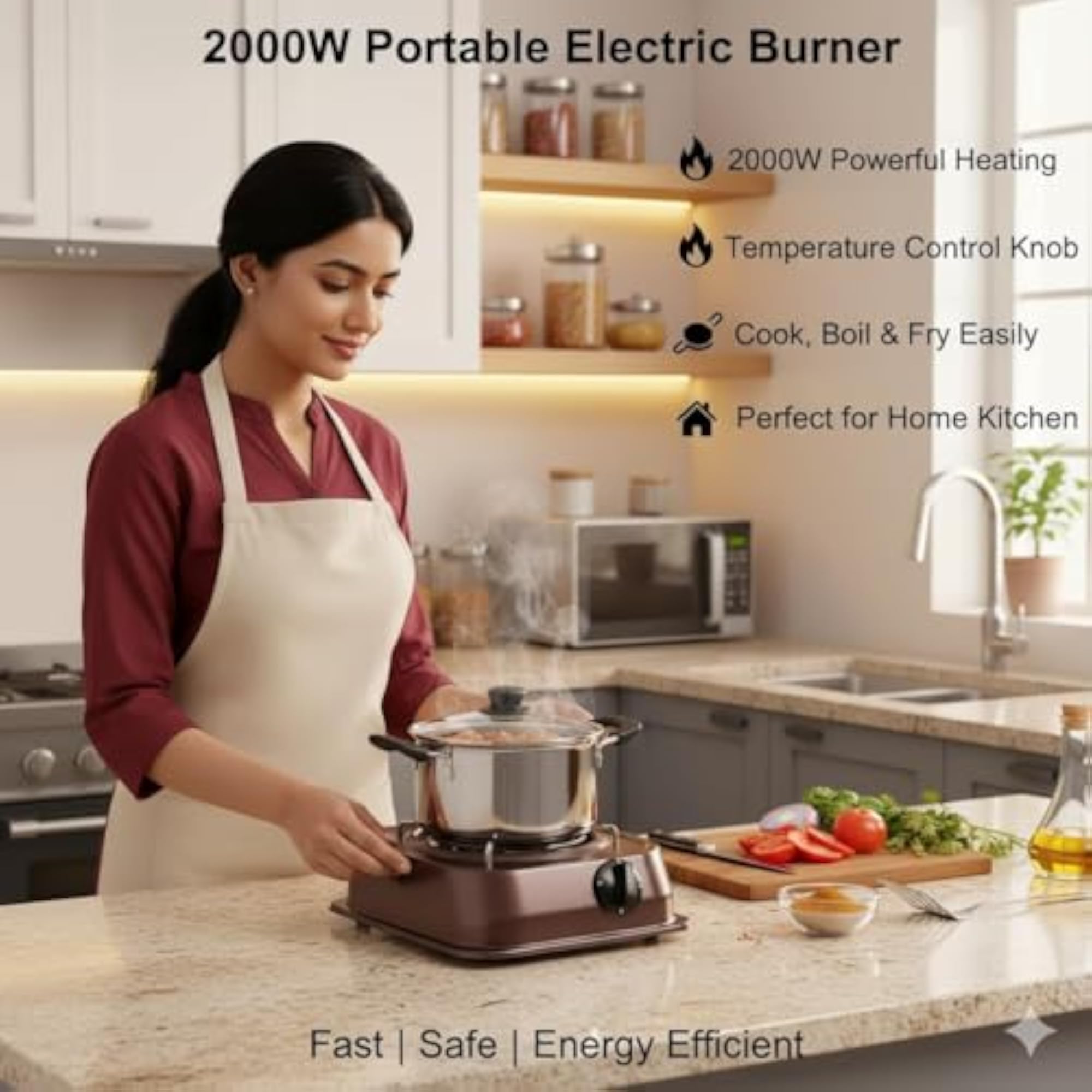 Electric Single Burner Hot Plate 2000W