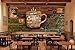 Papier Peint Intissé Tapisserie Murales Panoramique 3D Grand Mur De Papier Peint Sans Couture Revetement Sur Mesure Casse-Tete Puzzle Cafe Teahouse Clubhouse Mur Cafe