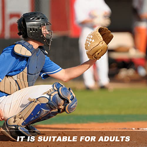 Aoutacc Baseball Gloves Softball Glove,12.5 Player Preferred Wear-Resistant Pu Material Softball Fielding Glove,Left Hand Gloves Right Hand Throw For Youth Adult Beginner Infielder-Brown Infield #TOP6