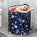 Sinbide Faltende Badewanne - SPA Erwachsenen Wanne Familienbad, 70 x 65 cm Plastikeimer Mit Isolationsbaumwoll (Stern Blau)