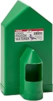 Little Giant 2 Quart Pigeon Corner Waterer - Space-Saving Gravity Drinker for Pigeons, Chickens, Poultry & Chicks, Durable Plastic