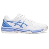 Women's GEL-DEDICATE 7 Tennis Shoes, 12, WHITE/PERIWINKLE BLUE