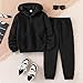 Zylvae Kid Boys' CLothes Half-Zip Hoodie Top and Sweatpants Set Fall Outfit for Ages (12-13T)