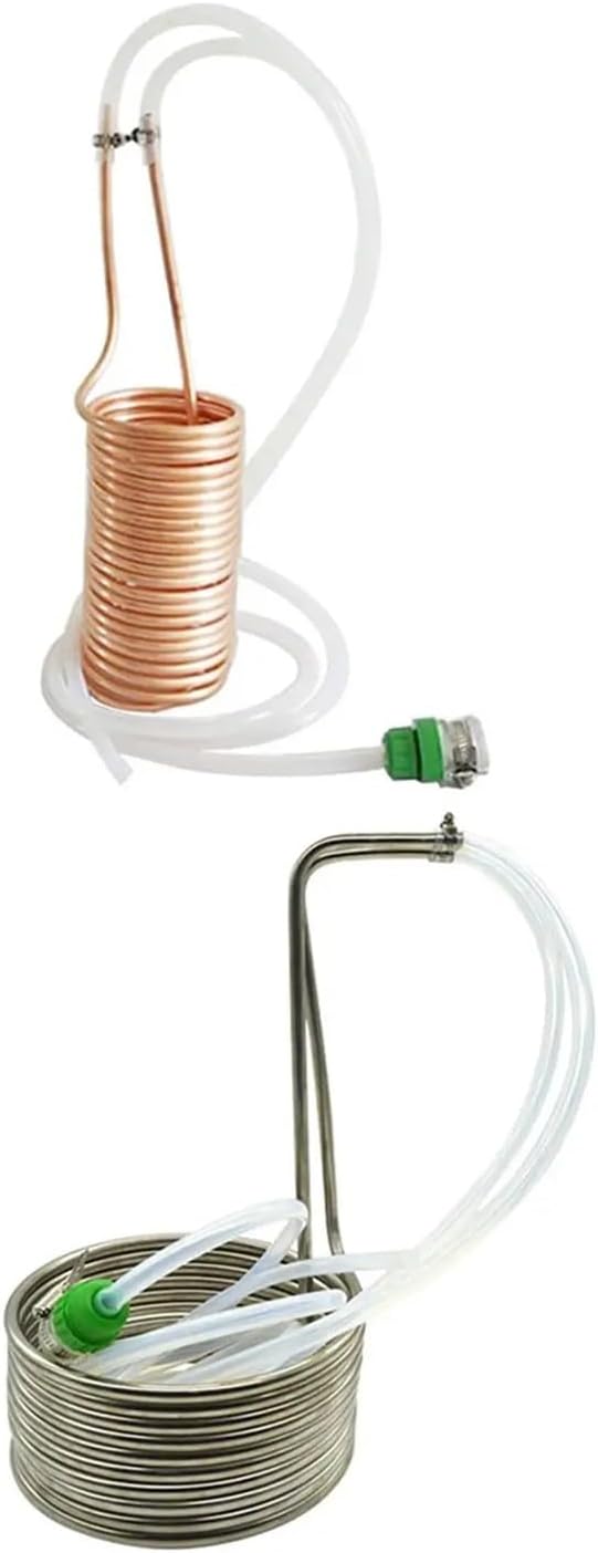 Wort Chiller Coil Stainless Steel Pipe Kitchen Supplies Restaurant Home Brewing Accessory Hotel Stainless Steel Multiple Applications(Copper)
