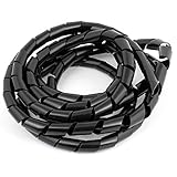 Peso Neto: 112 g 4.2M largo de polietileno PE 16 mm Diámetro cable en espiral del tubo del abrigo del alambre