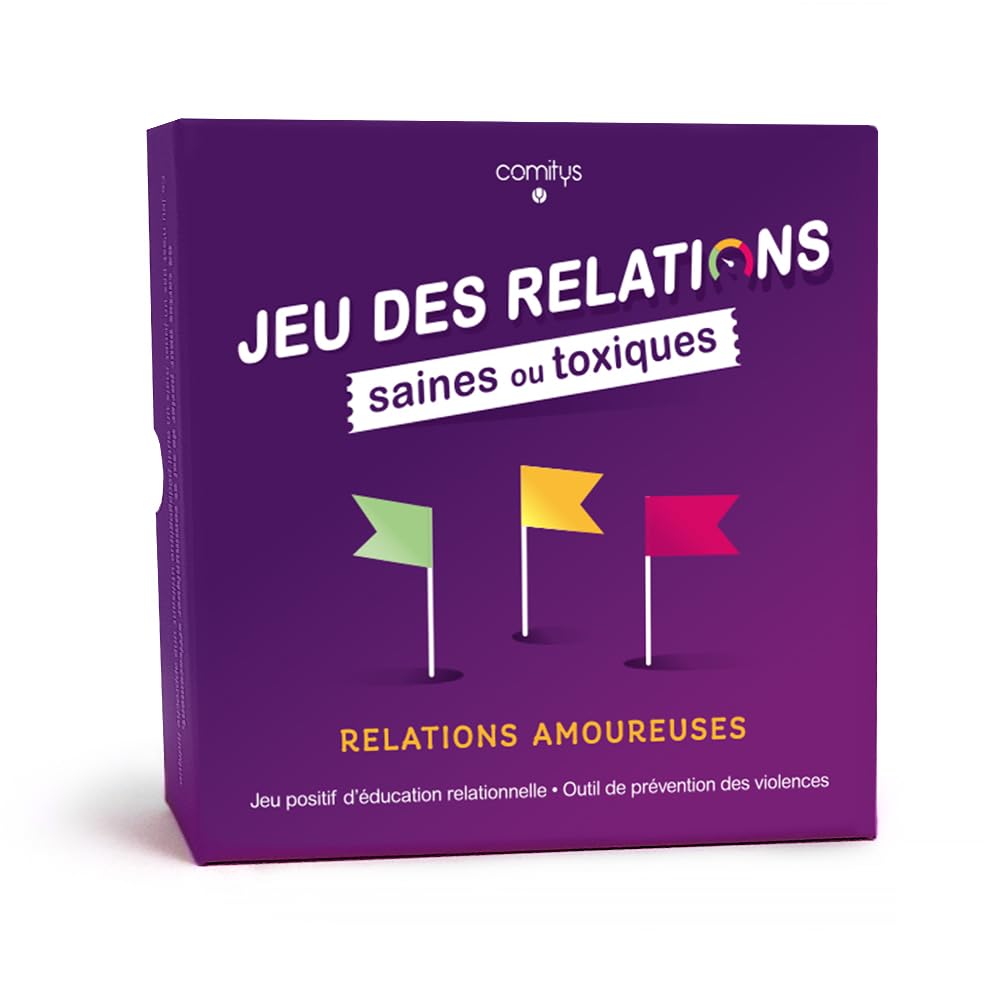 Comitys | Jeu des Relations saines ou Toxiques | Outil d'éducation relationnelle | Jeu de prévention des violences | 96 Cartes | Animation Pour Jeunes et Adultes