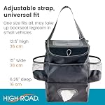 High Road Car Seatback Organizer - Hanging Car Trash Can with Tissue Holder - Image 6