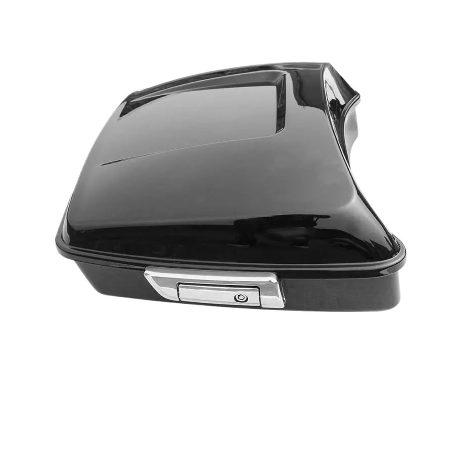 Motorcycle Box Chopped Pack Trunk Fit For Harley Touring Electra Glide Road King Glide Road Glide FLTRX FLHR 2014-2023 Motorcycle Accessorie Fashionable (Color : A-BLACK)