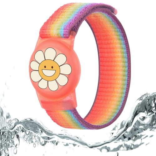 Dingfeiyu Bracelet Enfant pour Airtag Étanche, Étui de Protection for Airtags, Anti-Rayures GPS Bracelet Airtag pour Enfants ou Adultes