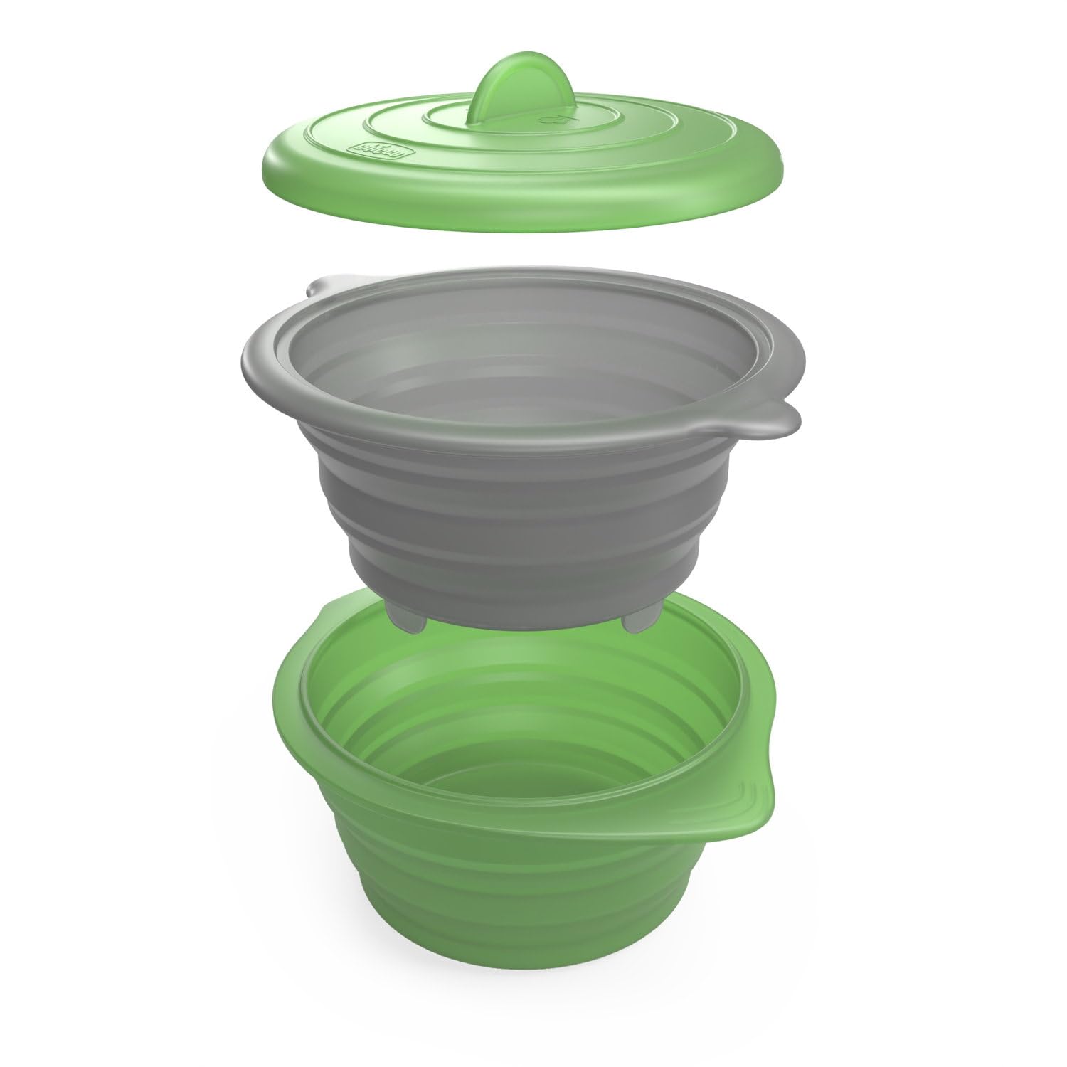 Chicco Papillote Silicone Pliable, pour la cuisson des aliments à la vapeur, Préserve les nutriments, Utilisable au Micro-ondes ou sur une Casserole, 100% Silicone, Lavable au Lave-vaisselle, 0 mois+