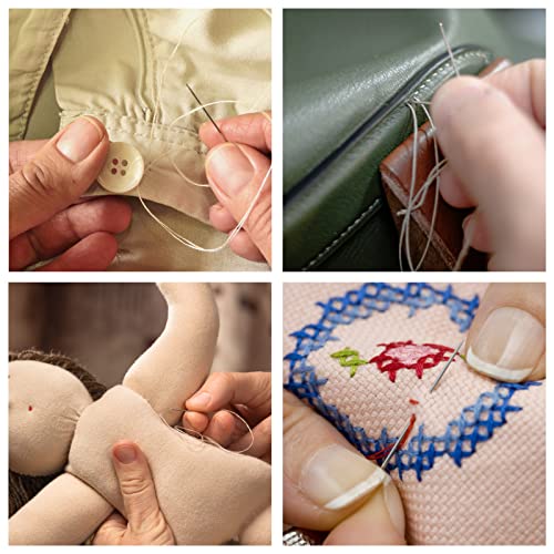 Set di 25 rotoli di filo di cotone cerato, filo di...