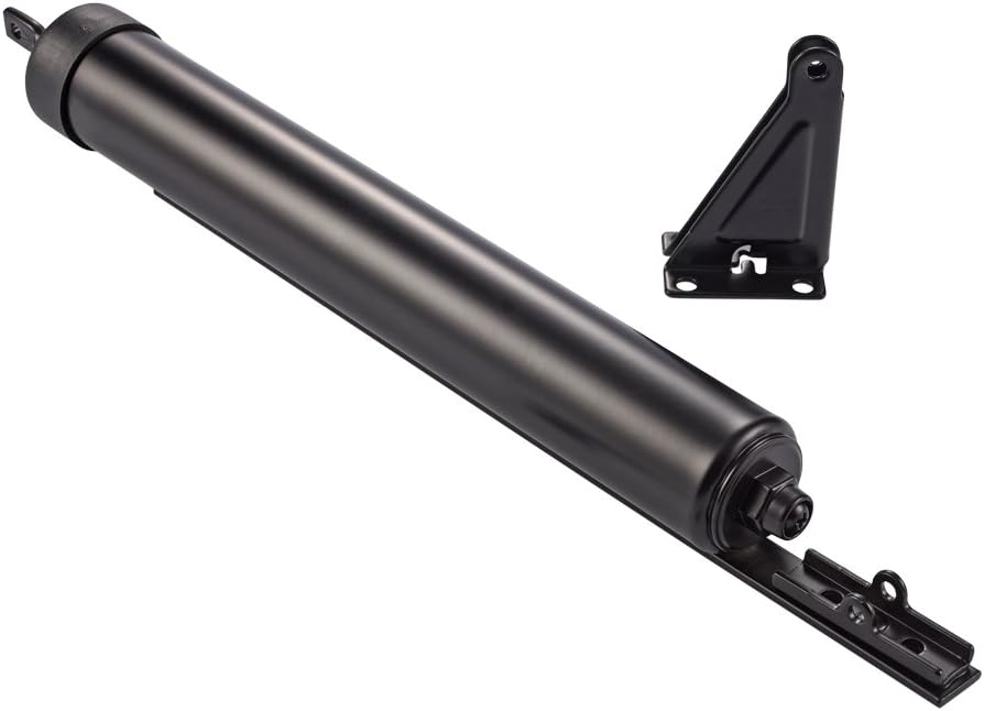 Quick-Hold Closer for Extra-Heavy Storm Doors with Torsion Bar, Black (1.5-Inch Diameter)