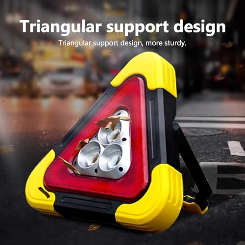 Luz triangular solar multifuncional reflectante y plegable para reparación de automóviles 7