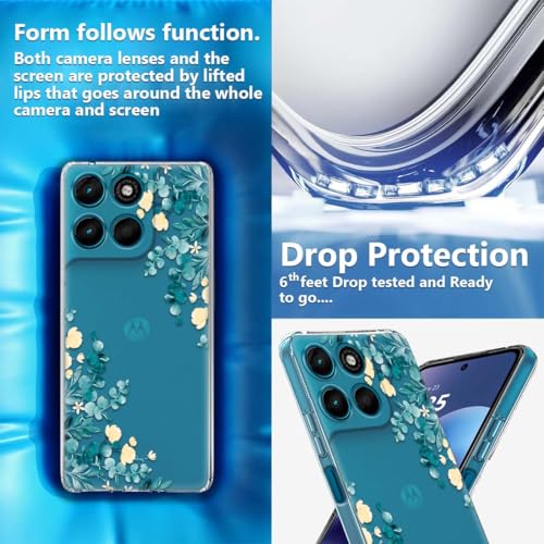 Image of Fashionury Back Cover for Motorola Moto G67 Power 5G / G57 Power 5G | Print Silicone Stylish | Shockproof | TPU Protective Back Case -D0153
