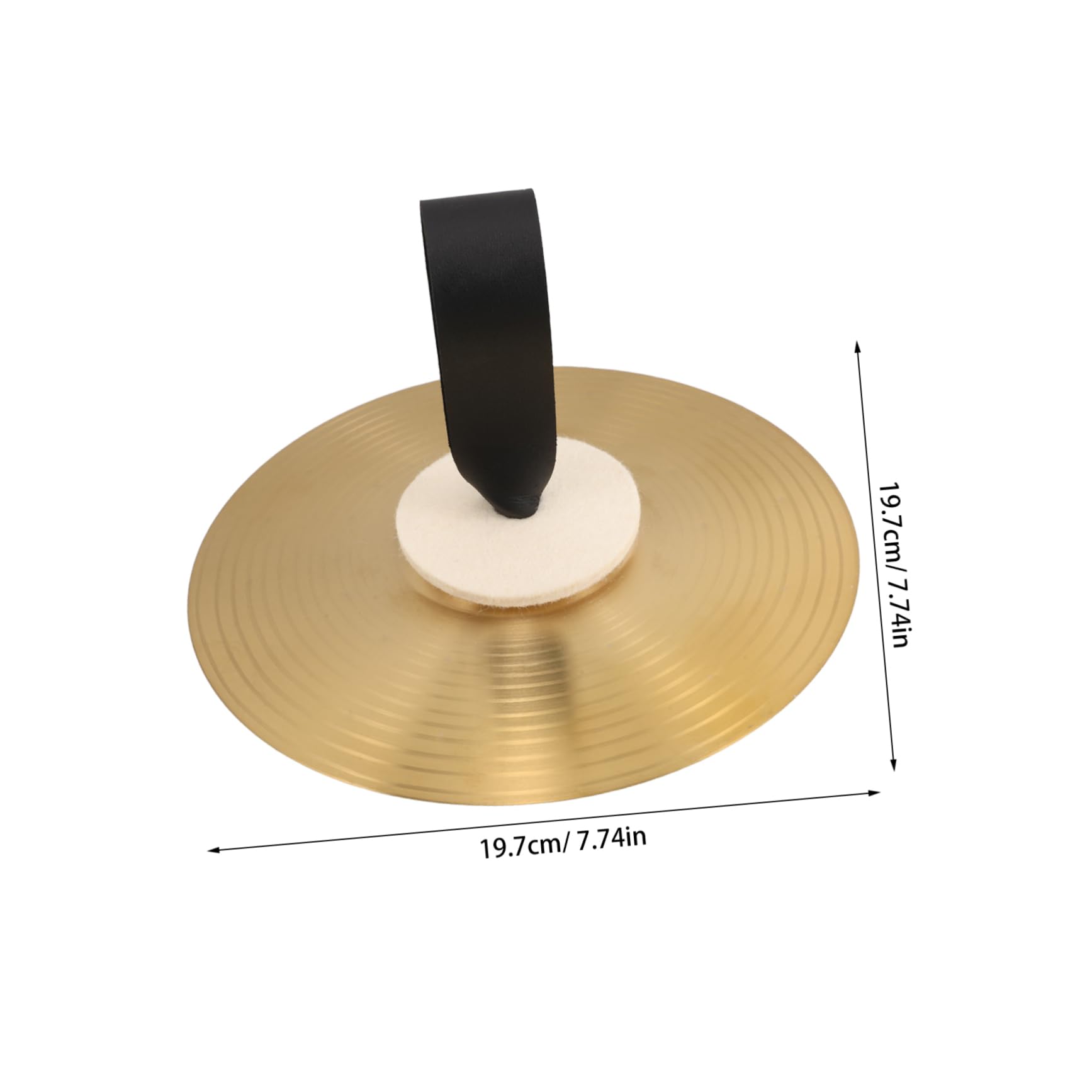 SUPVOX Cymbals 8 Inch Hand Musical Instrument Metal Pu Non Woven Perfect for Dance Parties Music Education