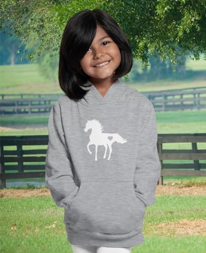Tstars Horse Lover Hoodie for Kids - Equestrian Pullover Sweatshirt Gift for Boys and Girls Who Love Horses2
