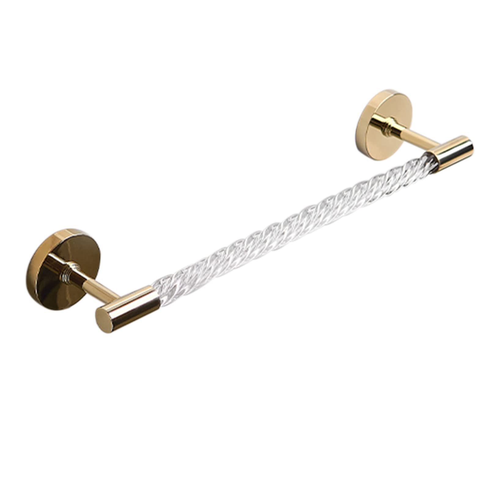 Toallero de cobre y acrílico inoxidable para baño minimalista de diseño 30 cm