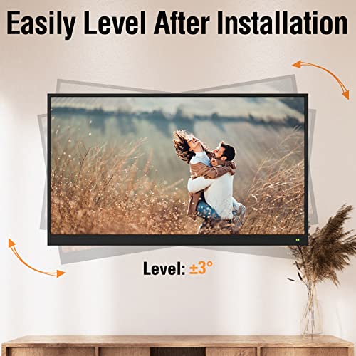ELIVED Full Motion TV Wall Mount for Most 22-55 Inch TVs, Articulating Arms Swivel and Tilt TV Mount, Wall Mount TV Brackets Max VESA 400x400, Single Stud Perfect Center Design, Holds Up to 77 lbs. - Thumbnail 4