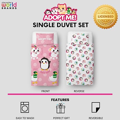 Ropa de cama Adopt Me reversible para evitar el aburrimiento en dormitorios de niños 5