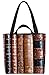 VOID Alte Buchrücken Bücher Tasche 33x33x14cm,15l Einkaufs-Beutel Shopper Einkaufs-Tasche Bag