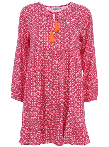 Zwillingsherz Freizeitkleid Geometrischesmuster – Hochwertiges...