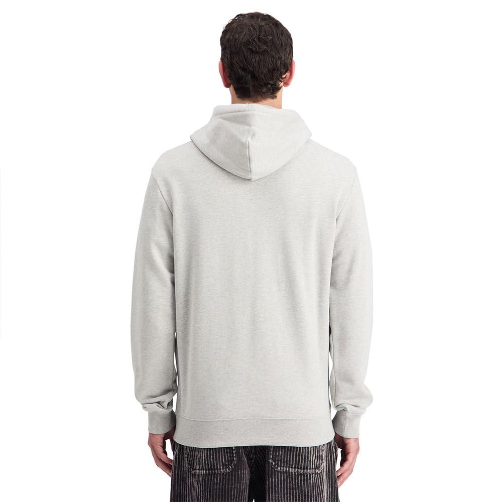 Scotch & Soda Essential odznaka Logo Hooded Bluza z kapturem Męska bluza z kapturem, Szary melanż 050, L