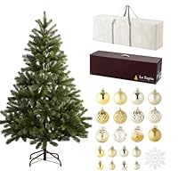 Amazon.co.jp: Le Sapin クリスマスツリー 葉が落ちにくい 収納箱付き